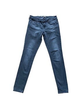 Mavi Grey jeans super soft distressed stretchy denim Sexy low rise skinny leg 29